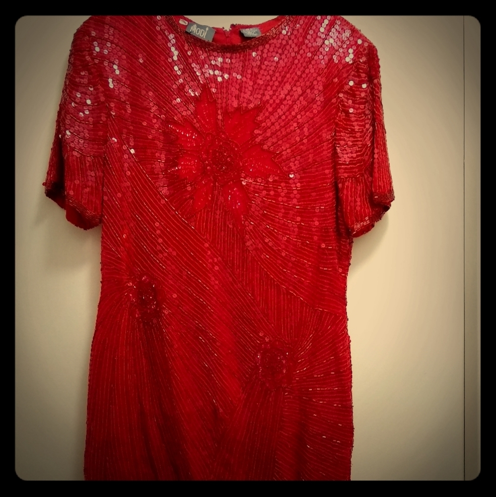 Vintage sequin cocktail dress